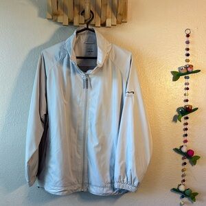 CABELA’S Windcrest Zip Up light khaki tan Men’s XL Jacket. Adjustable drawstring
